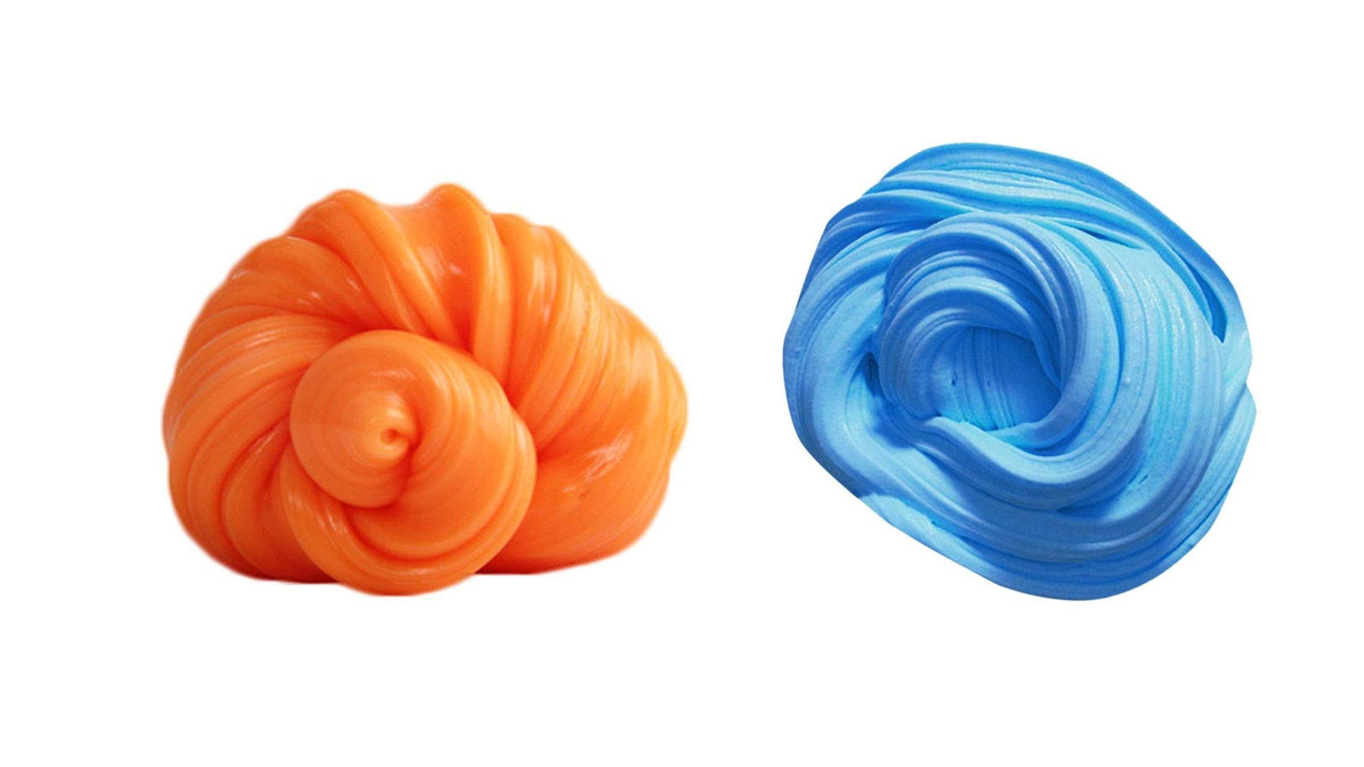 JULIANA Scented Fluffy Slime Clay Non Toxic Mud Putty Fluffy Jelly for Kids and Adult-100 Gm (Orange & Blue) (B07M73JHY1) Amazon Price History, Amazon Price Tracker