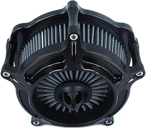 Miniatura 3 de Filtro de aire CNC corte turbina admisión motocicleta limpiador cromo para Harley Touring 2017 - en adelante Road King 2017 - hasta Softail 2018 -