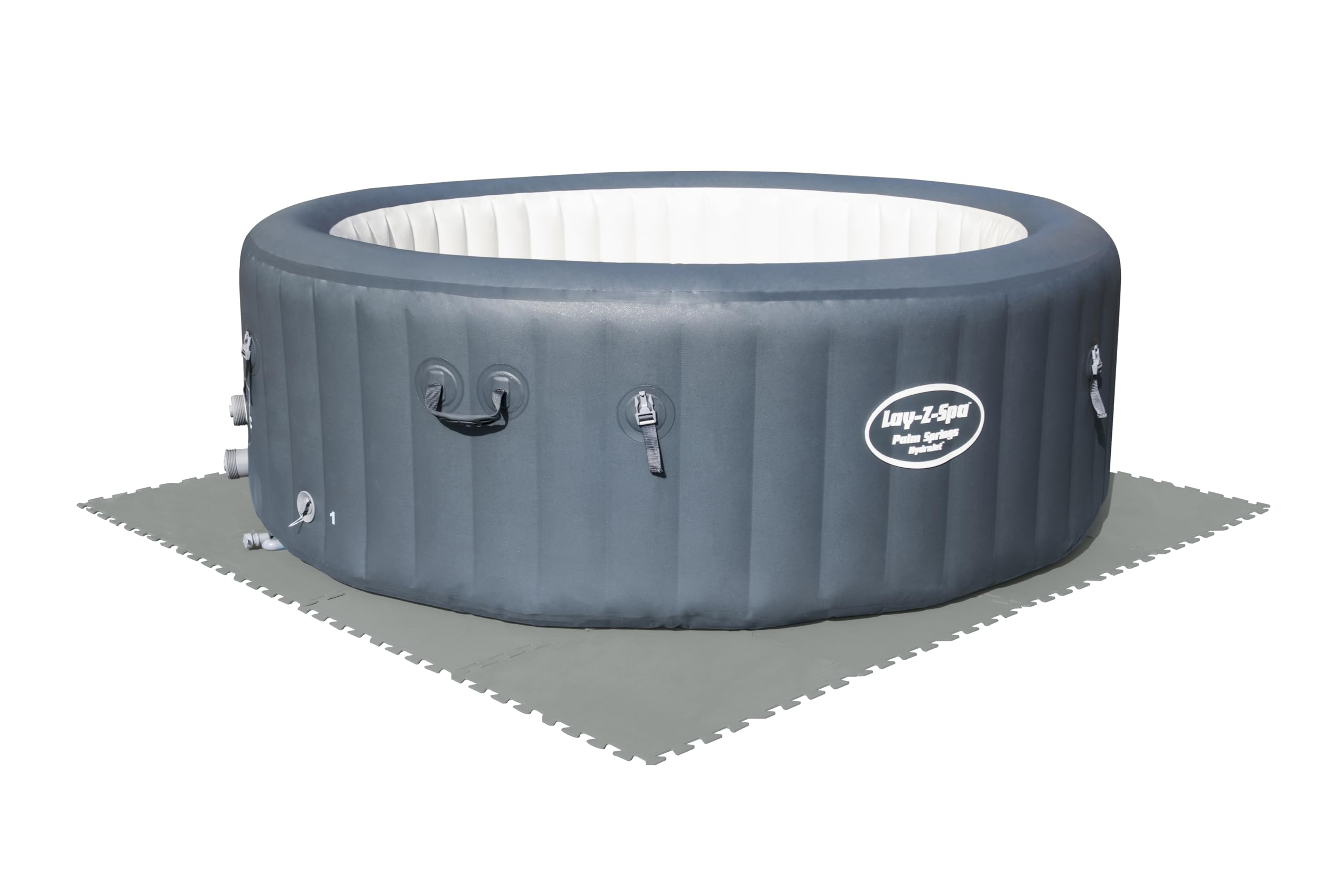 Bestway Pool-Bodenschutzfliesen Set 9 Stück á 50 x 50 cm, grau