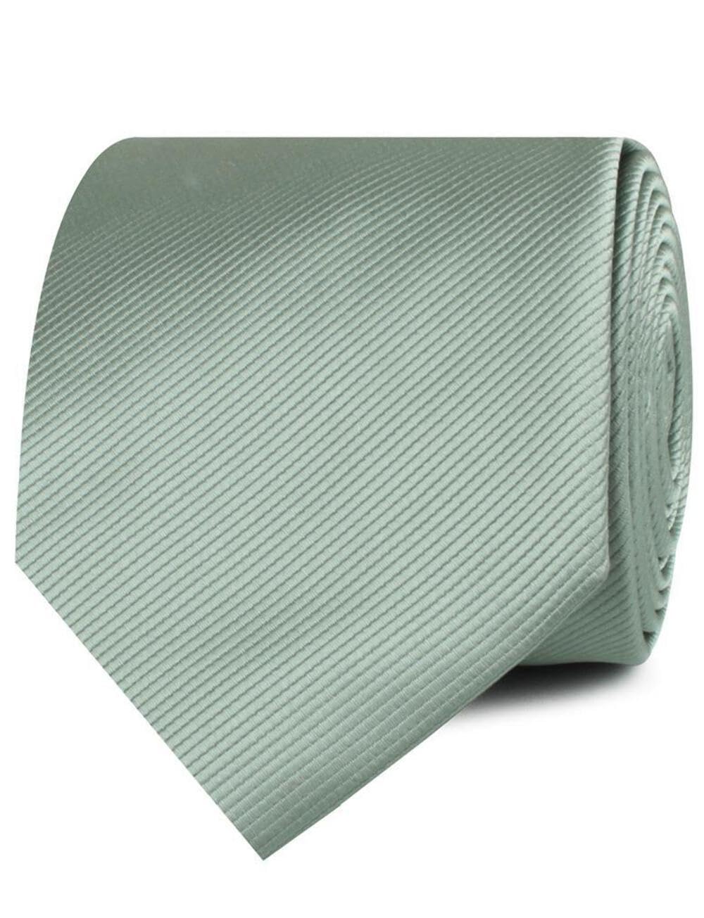 OTAA Sage Green Twill Necktie Tie | Neckties for Men | Groomsmen Wedding Ties | Designed by the Brothers at