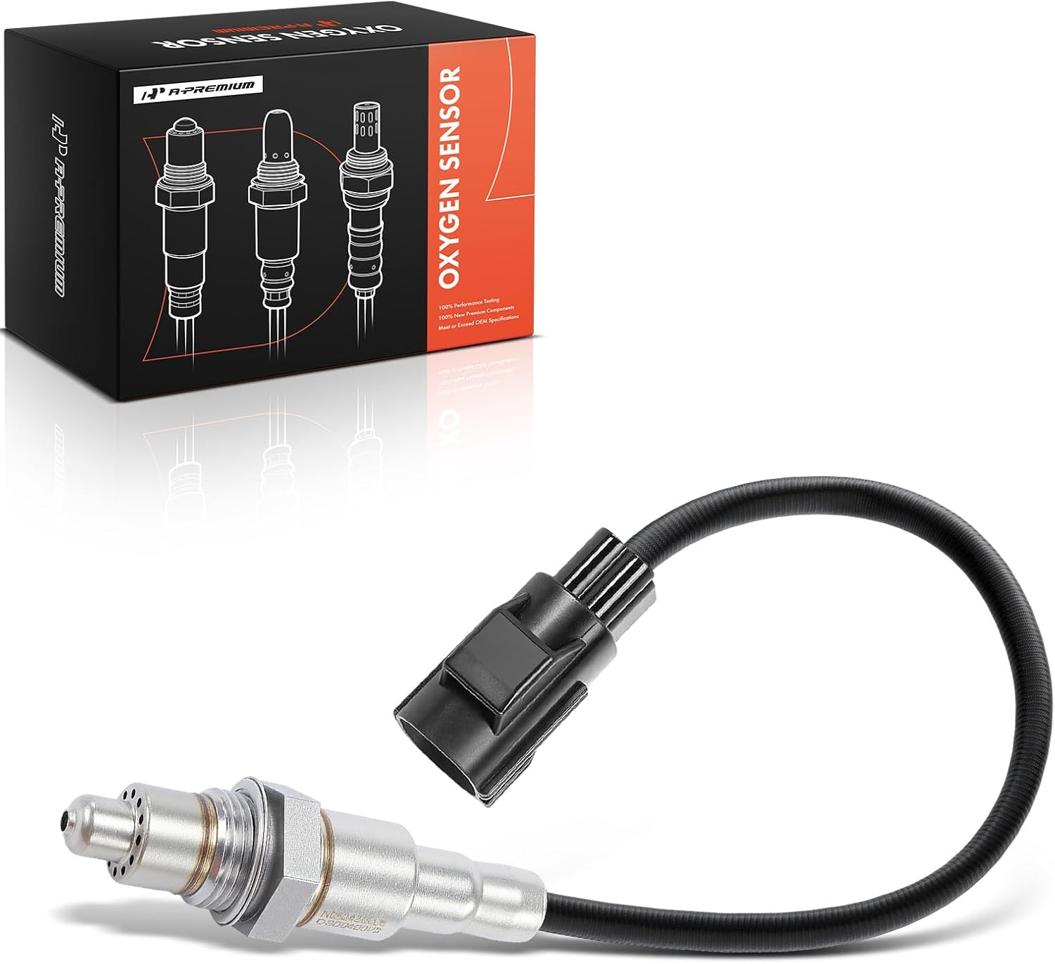 A-Premium O2 Oxygen Sensor Compatible with Jaguar F-Pace 2017-2022, F-Type 2016-2022, XE 2018-2019, XF 2013-2020, XJ 2013-2019, 3.0L 5.0L, Downstream, Replace# 0258030043, DX239G444DA