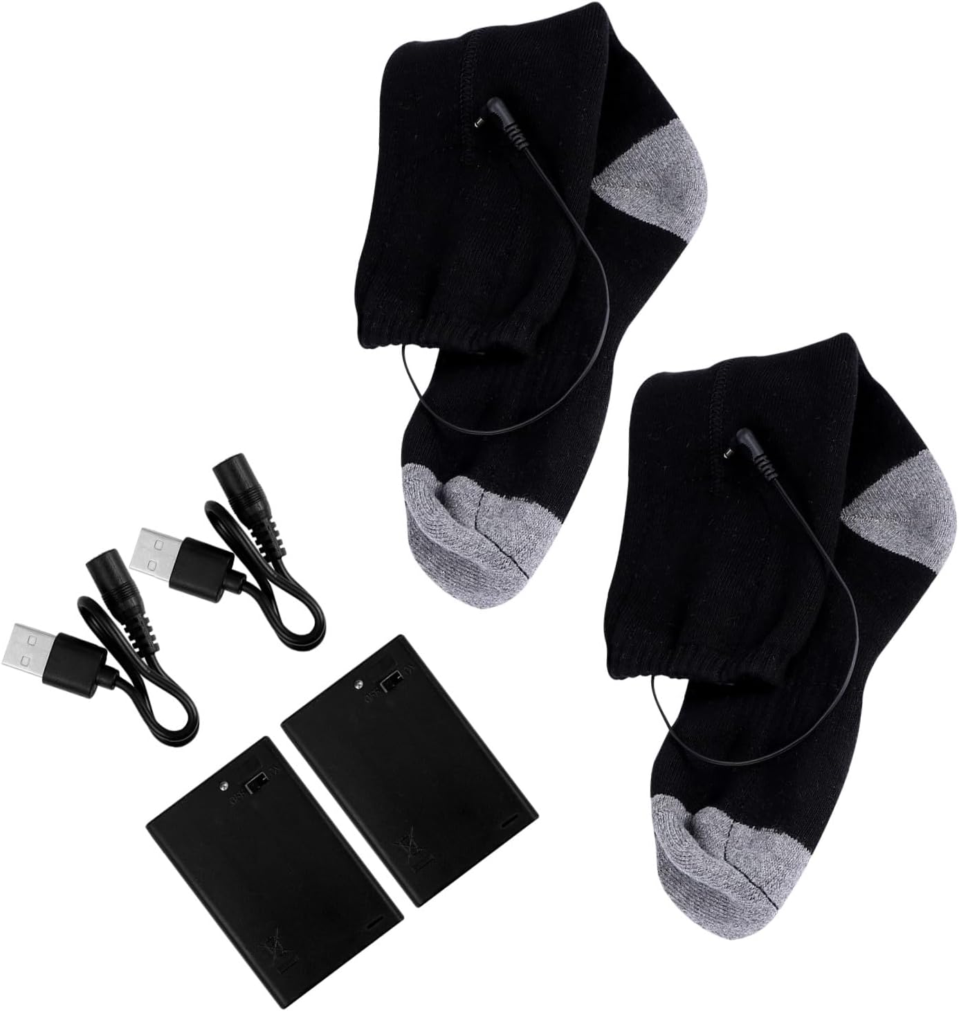 Battery Box Socks for Cold Heated Socks Warm Stocking Great Winter Sports Enthusiasts