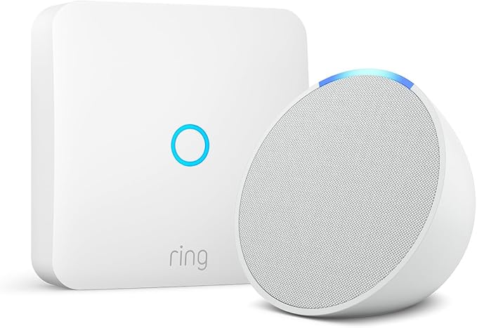 Ring Intercom de Amazon + Echo Pop Blanco