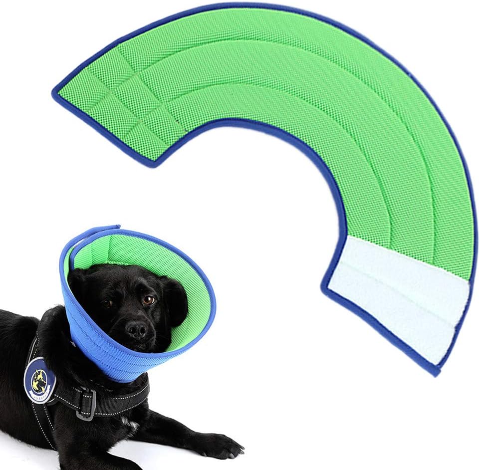 Vetoo Recovery Collar Soft E-Collor for Pet Dogs Cats Rabbits, Breathable Mesh Cone Protective Quicker Healing Anti-Bite Anti-Lick Easy Eat and Drink