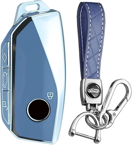 KUNIO Funda protectora para llavero de automóvil BMW Energy Ix I7 X7 3 4 5 7 Series 740li Llavero TPU Key Holder