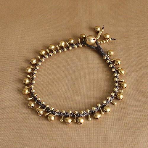Ideabracelets Foot Jewelry Beach Wearing, Boho Ankle Bracelets For Women, Gypsy Foot Bracelet, Brass Bell Anklets For Girls, Birthday Gift For Teenager #TOP7