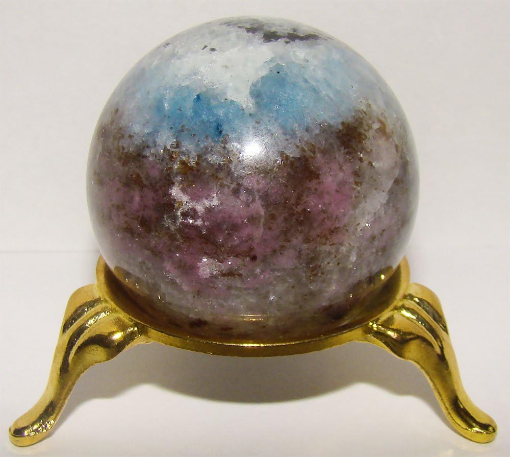 Amphibolite sphere / ball with Garnet, Kyanite and Staurolite inclusions