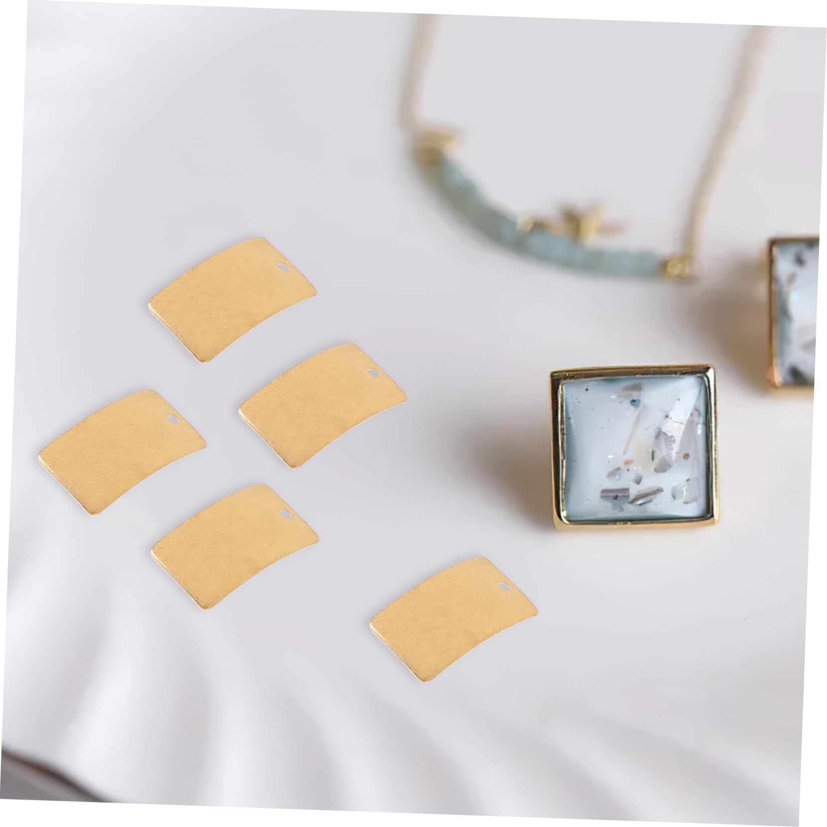 FUNOMOCYA 25pcs Copper Sheet Material Brass Plates Golden