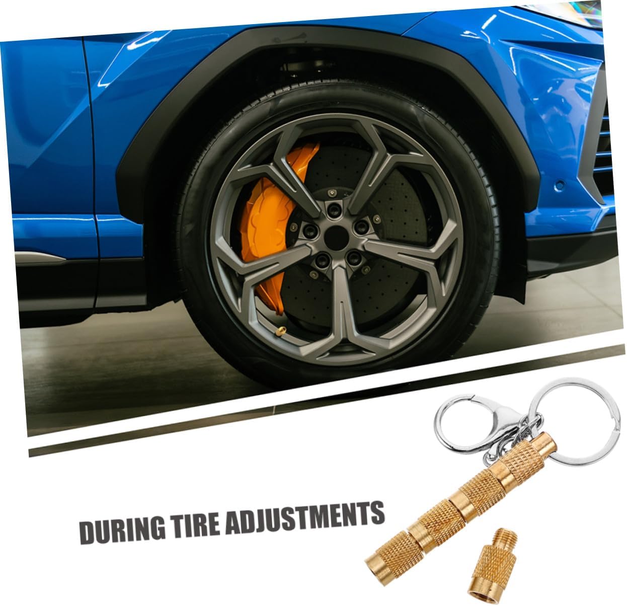 2pcs Solid Brass Tire Deflator Tool 5-in-1 Quick Tire Pressure Release Valve for Car Truck SUV Off-Road Automotive Repair Accessories