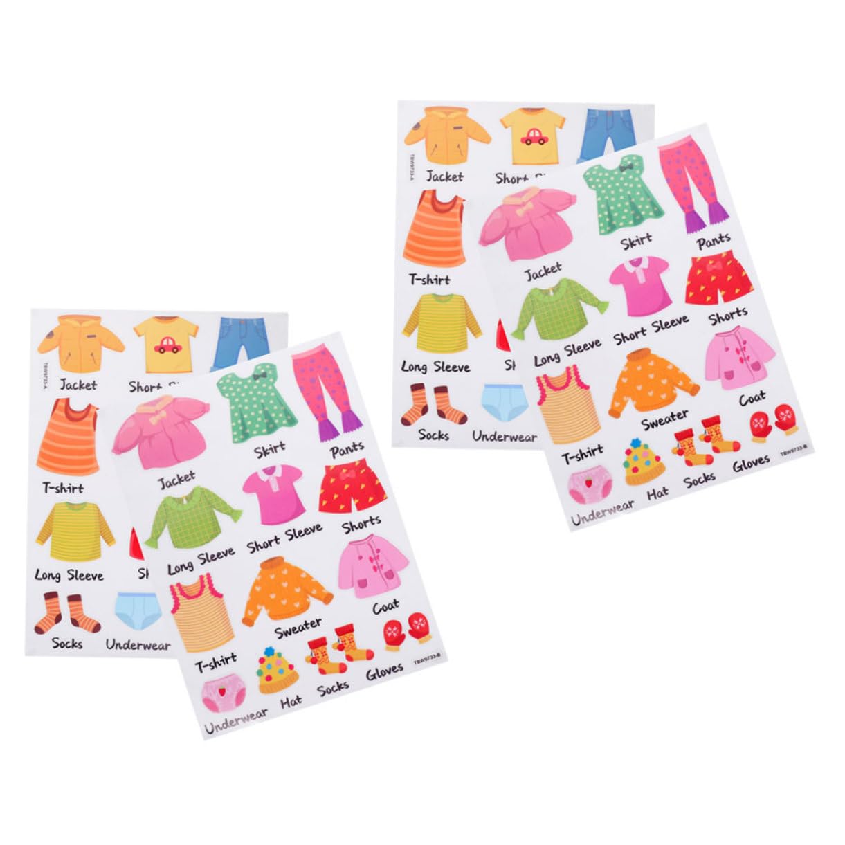 ifundom 8sets Etichette Adesive Per Abbigliamento Decorazioni Per Classificazione e Organizzazione Del Facili Applicare Su Lisce Per Dei e Decorazioni