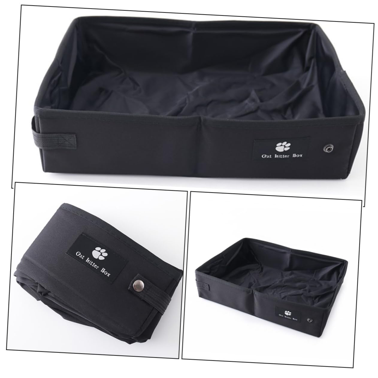 Boîte à Litière Pour Chat Fournit Anti Ing Litière Pour Chat Bac à Litière Pour Chat Gris Sable