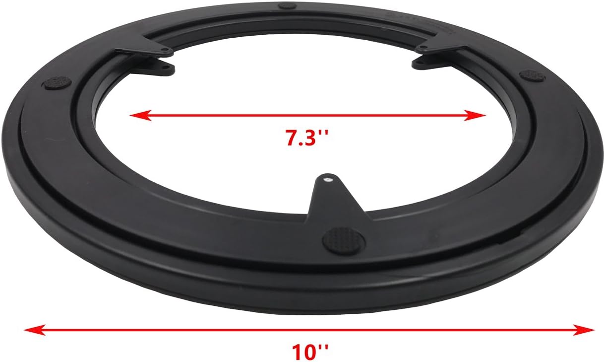 Heavy Duty Lazy Susan Hardware,10 Inch Plastic Rotating Turntable Bearing Swivel with Steel Ball Bearings, Round Table Swivel Ring, ABS+PC Material,66 Lbs Capacity,Easy Installed