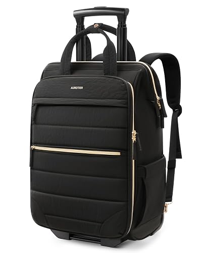 AUROTIER Rolling Puffer Backpack Black