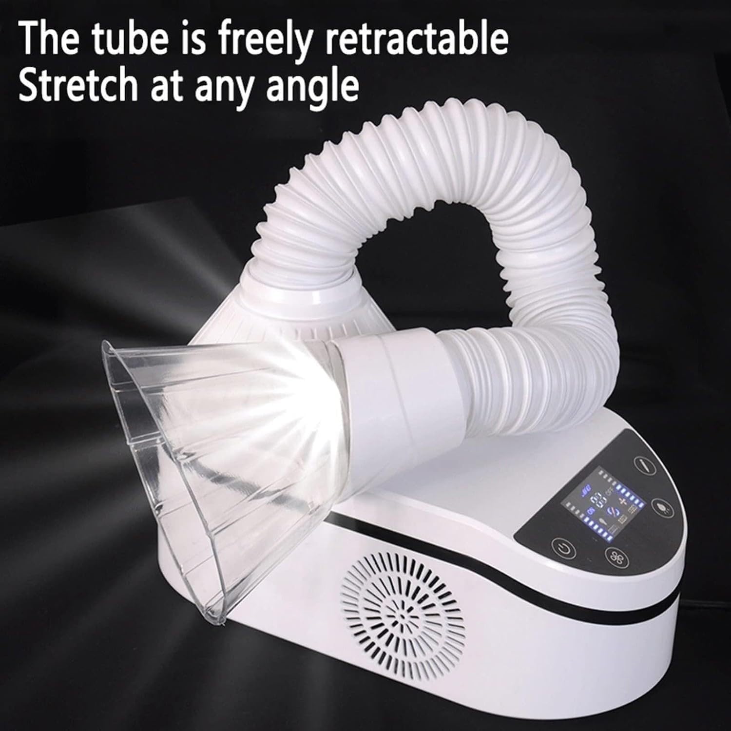 230 W Dental-Staubsammler, Tragbare Schleifstaubsauger Für Dentallabore, Touchscreen-Bedienung, LED-Projektorbeleuchtung, 360°-Drehung Des Saugschlauchs, Geräuscharm, Dental-Staubsammler Für Zahnärzte
