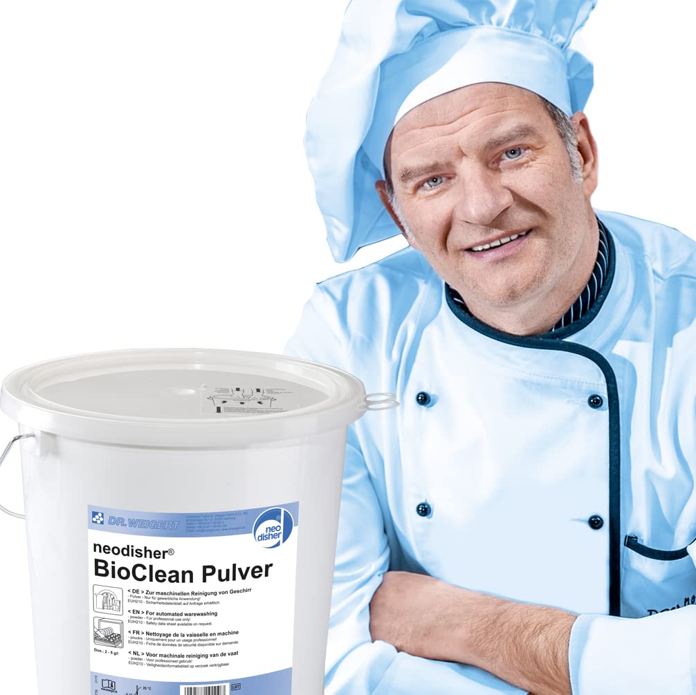 Dr. Weigert neodisher BioClean Pulver, Geschirrreiniger, 10 kg = 1 Eimer