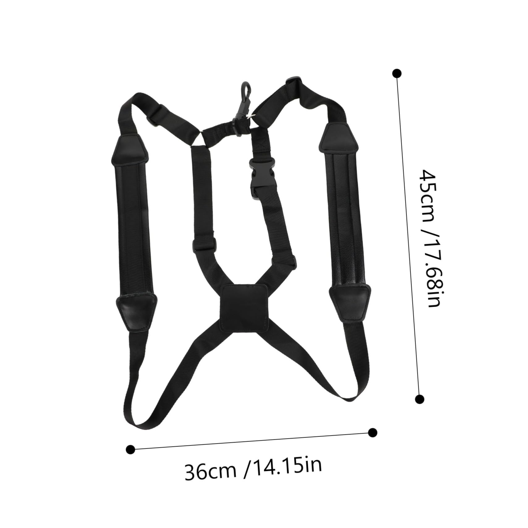 VICASKY Adjustable Saxophone Harness Comfortable Shoulder Harness Saxophone Strap for Sax Essential Accessories