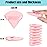 8 Pcs Cotton Powder Puff Face,JASSINS Triangle super soft for Both dry and wet Makeup Setting/Concealer/Loose and Body Powder/Foundation/Blush Makeup Sponge Set (Pink)