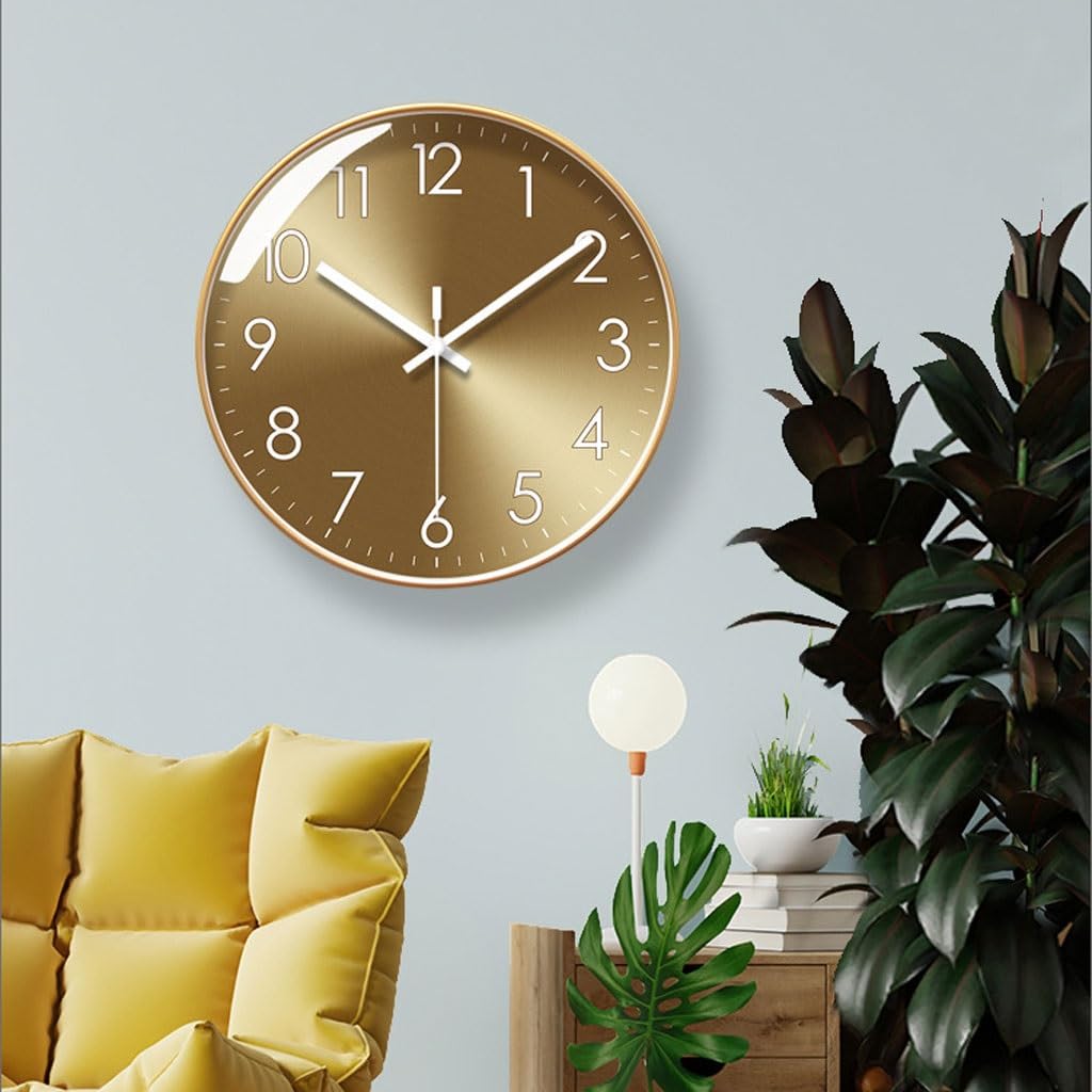 Orologio da parete Semplice orologio da parete nordico for la casa, orologio da soggiorno, orologio da parete, orologio al quarzo silenzioso Reloj De Pared(A)