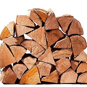 Hardwood Firewood Kiln Dried Logs 2 x 40L Nets for Wood Burners and Open Fires – 80 litres of Nets, 25cm Long, Ideal for…