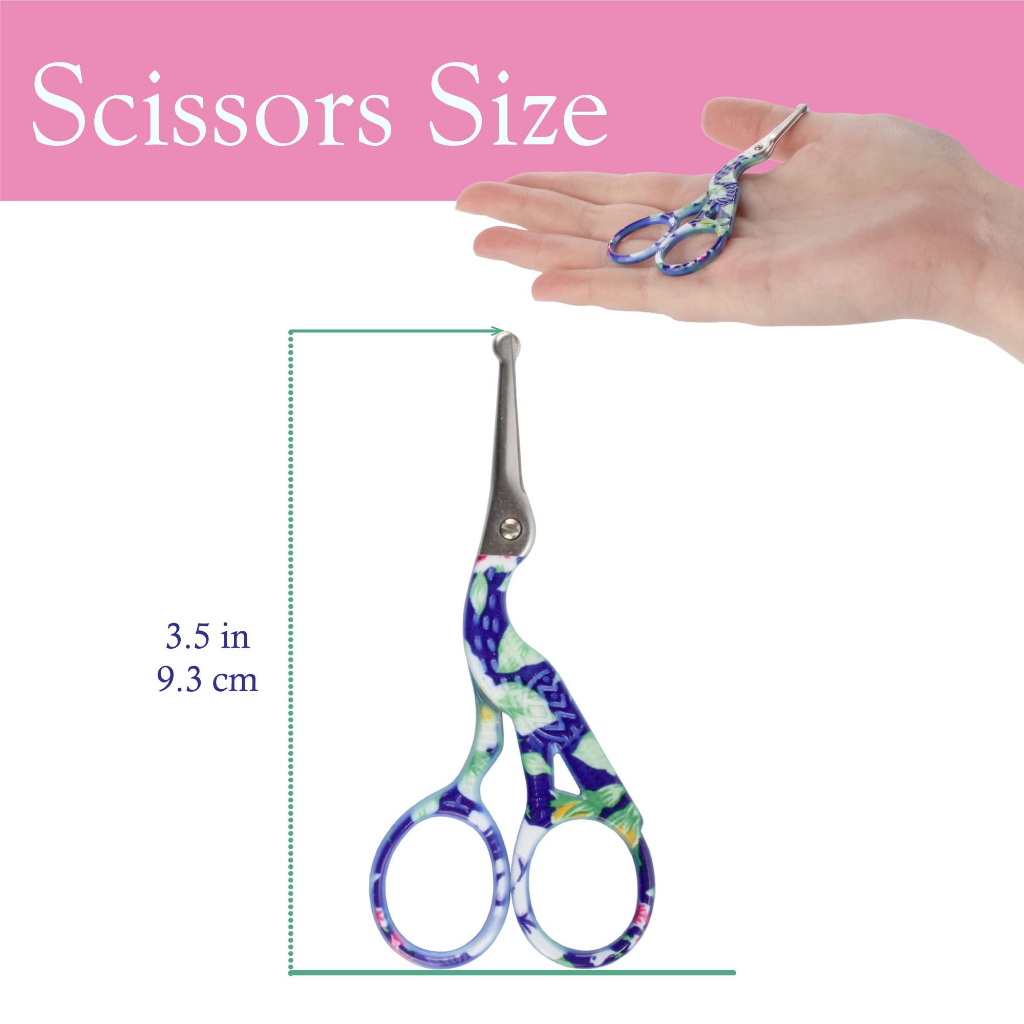 Stork Embroidery Scissors: Stainless Steel Bird Scissors for