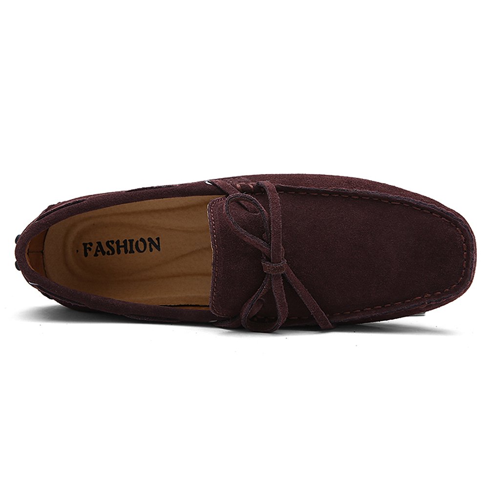 Herren Weich Wildleder Fahrschuhe Halbschuhe Handgefertigt Moccasin Slippers Große Größe