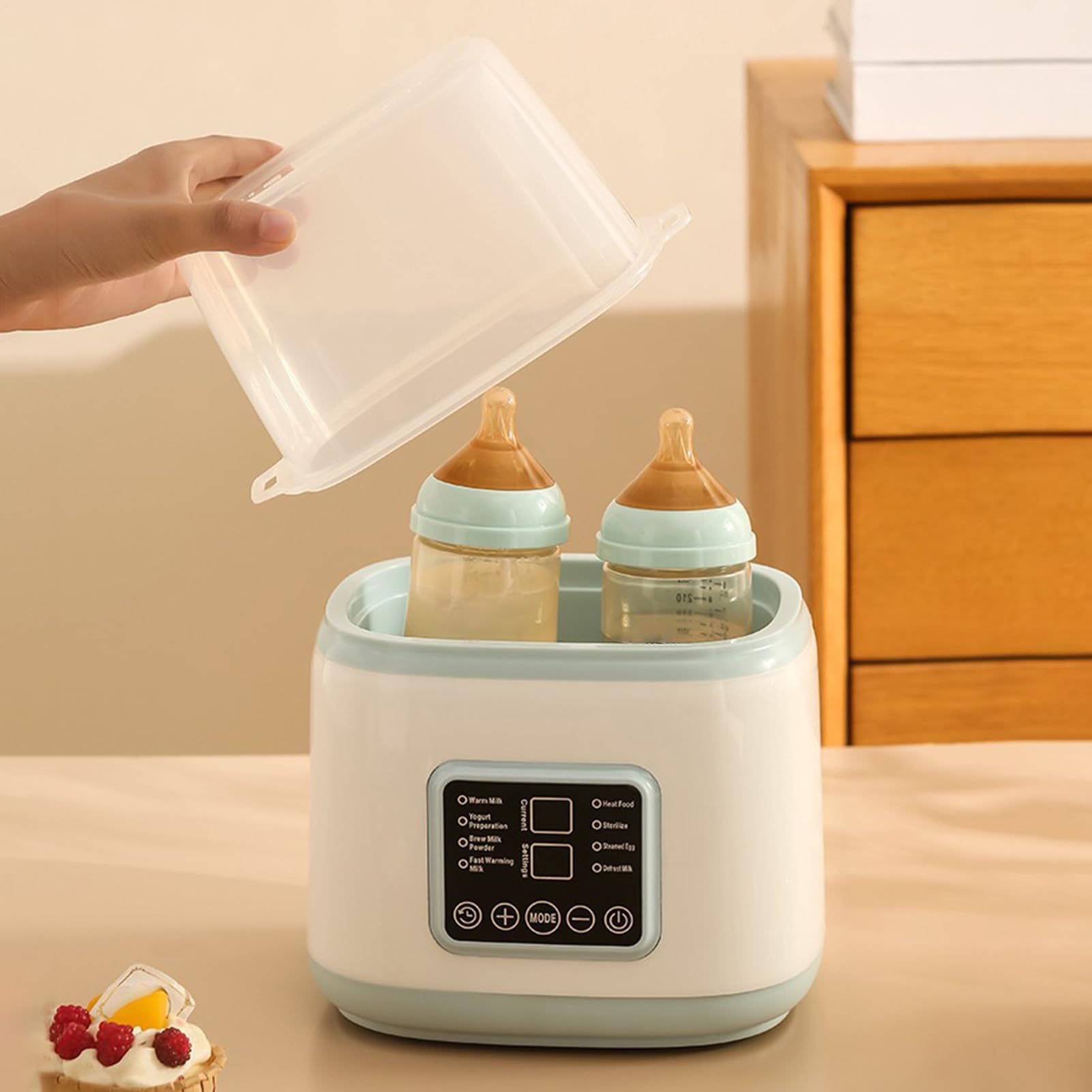 Scaldavivande, scaldavivande con controllo preciso della temperatura, scaldabiberon da viaggio, per viaggi, auto, università, campeggio