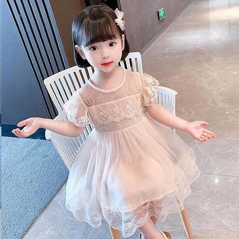 Amazon Co Jp 子供のためのプリンセスコスチュームセットドレスアップ 子供服メッシュドレス B 1cm パーティー洗礼ドレス 服 ファッション小物