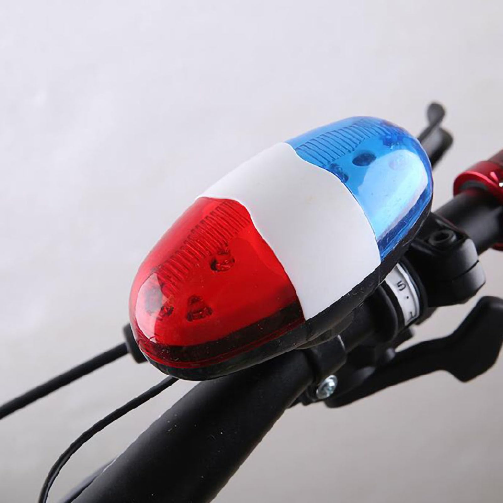 Fydun Campana de Bocina de Ciclo Impermeable con 6 Luces LED, Sonido de 120 DB, 4 Opciones de Sintonización para Mayor Seguridad