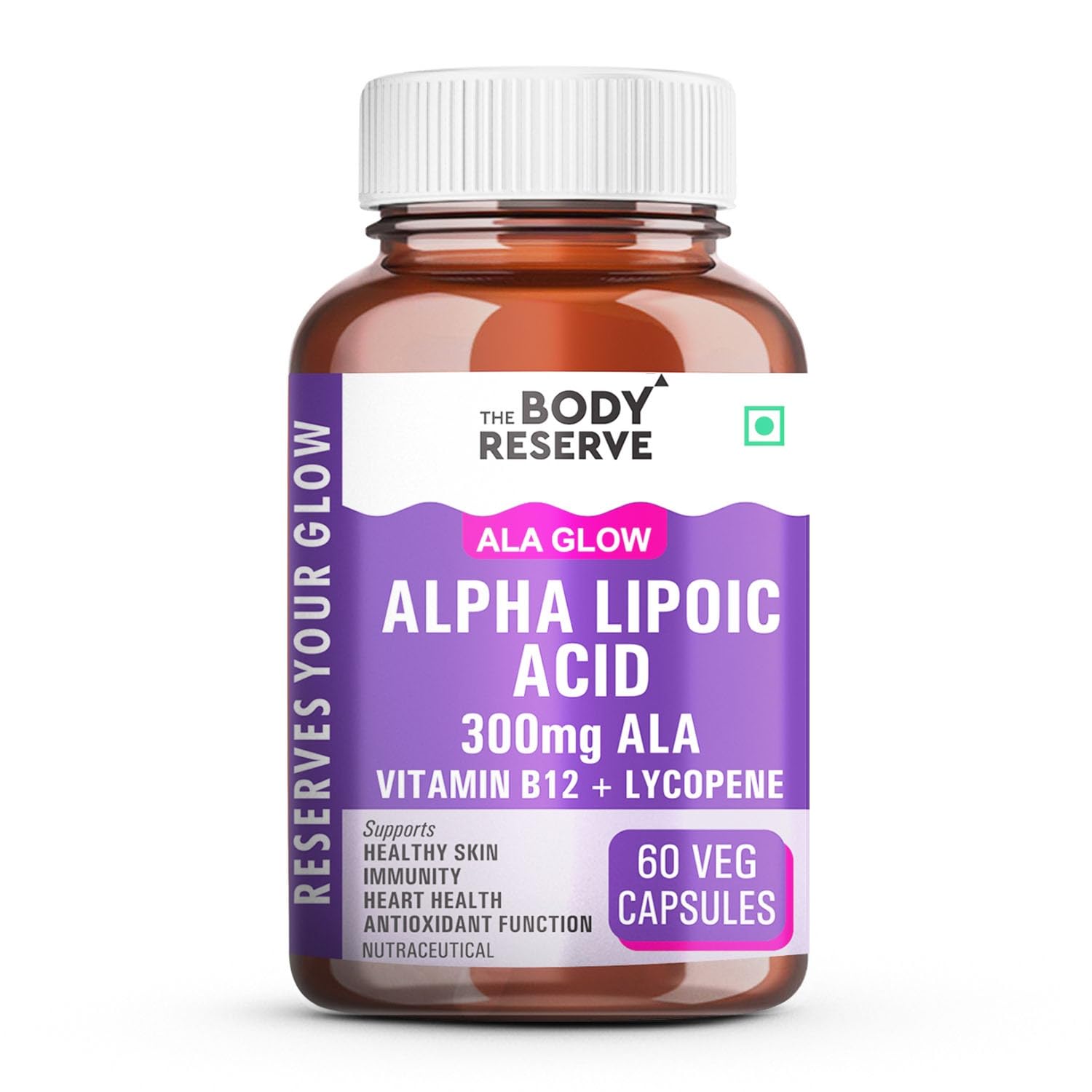 The Body Reserve Alpha Lipoic Acid 300mg with Lycopene & Vitamin B12 | Nerve Health, Energy, Antioxidant & Healthy Blood Sugar Support | Vegan, Non-GMO, 60 Tablets-picture-16