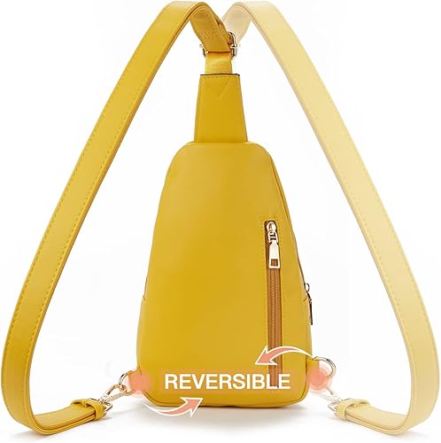 Miniatura 4 de Telena Riñonera pequeña para mujer, de cuero, cangureras, bolsa de pecho para mujer