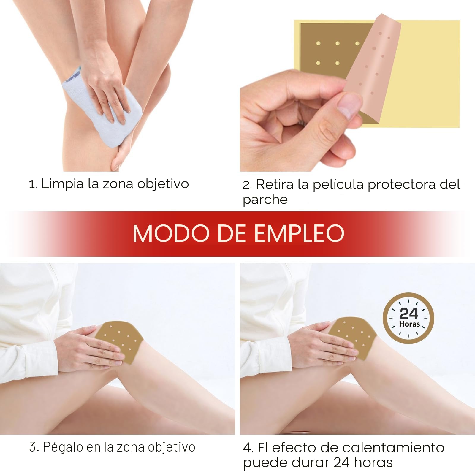MYMULIKE Tigre Parches Para el Dolor, 100Pcs Parches de Calor, Para Alivio del Dolor Parches de Dolore de Acción Rápida y Alivio Duradero del Dolore Muscular Para Rodilla, Espalda, Cuello, Hombro