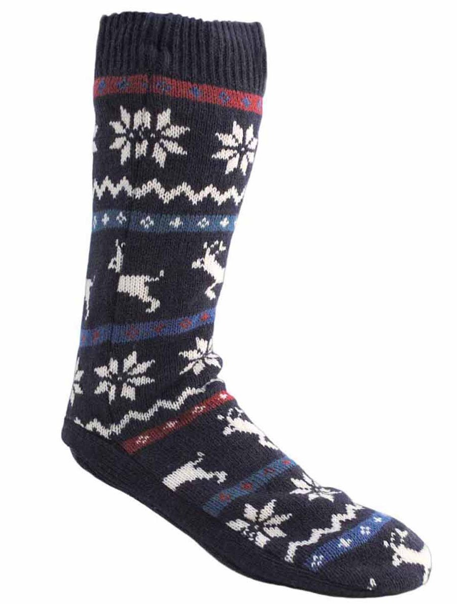 Socks UwearWomen's Thick Warm Soft Reindeer Knit Sock Slipper Fleece