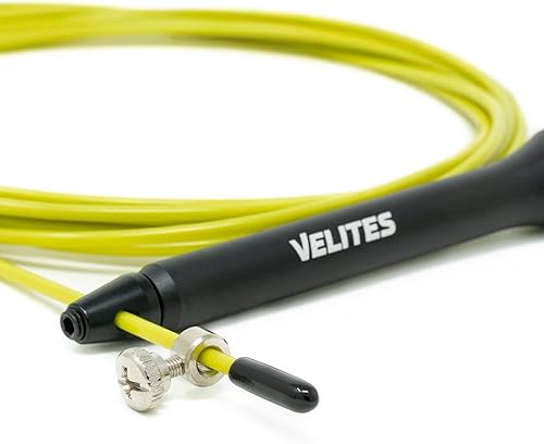 Miniatura 8 de Velites - Cuerda de saltar lastrada para crosstraining, boxeo y fitness Fire 2.0, ideal para doble salto, cuerda de velocidad de aluminio (balastos