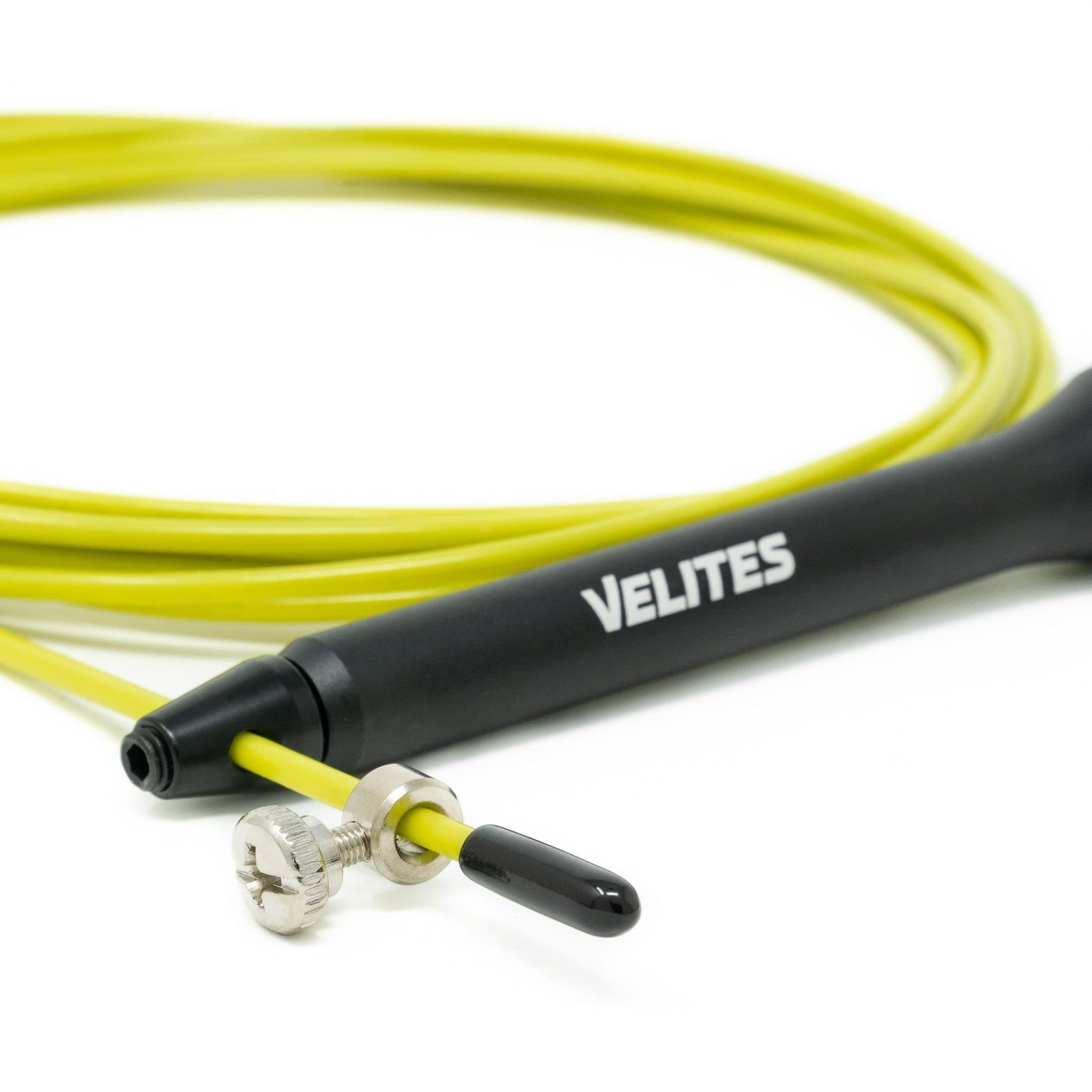 Velites - Comba Fire 2.0 Oficial de CrossFit® Games - Bolsa de Transporte Incluida - Cuerda para Saltos Simples y Dobles