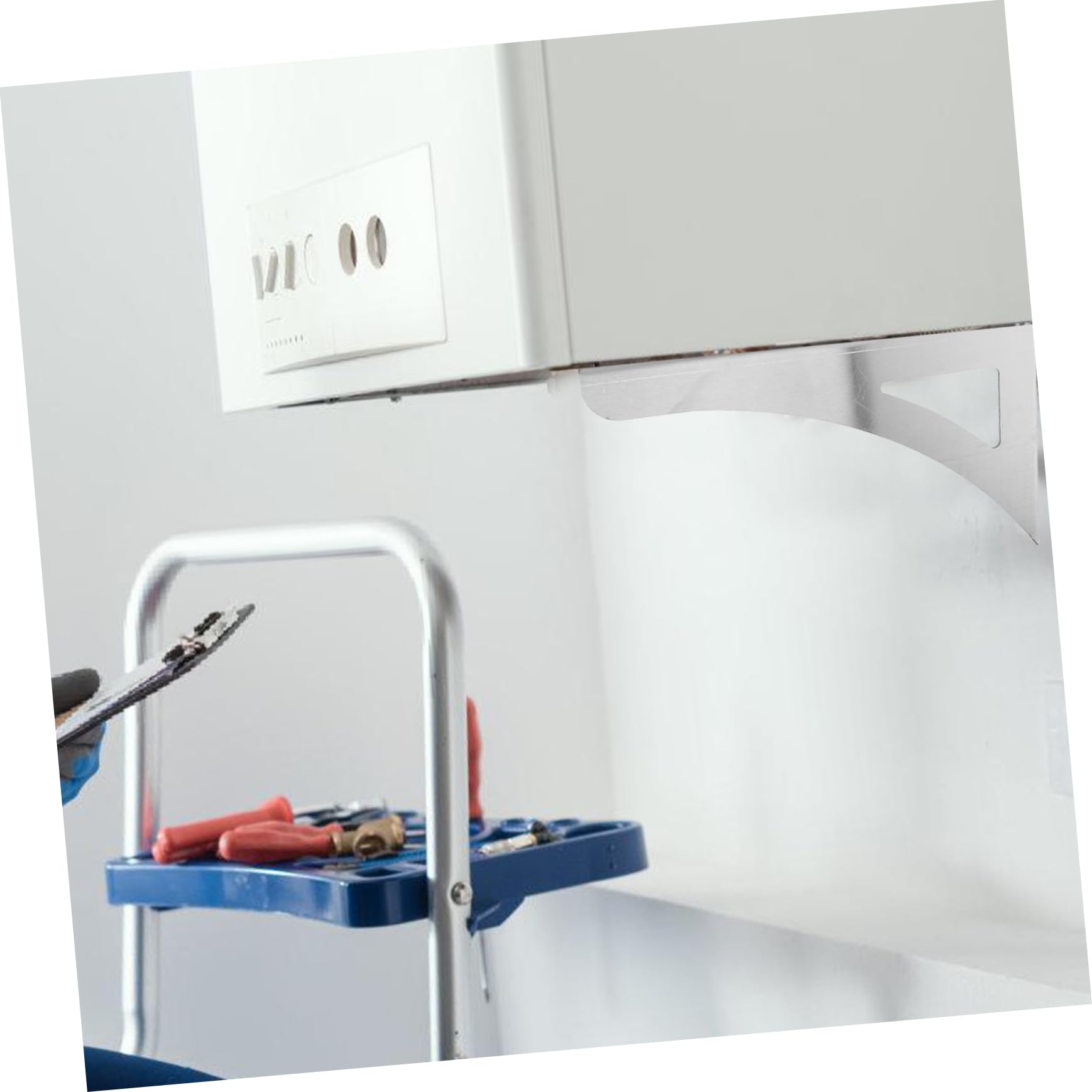 SHINEOFI Soporte Espacios de Reducidos Pequeños para Baños y Adecuado Calentador en Agua Solar Acero Inoxidable, Montaje Pared, Compatible Paredes Huecas