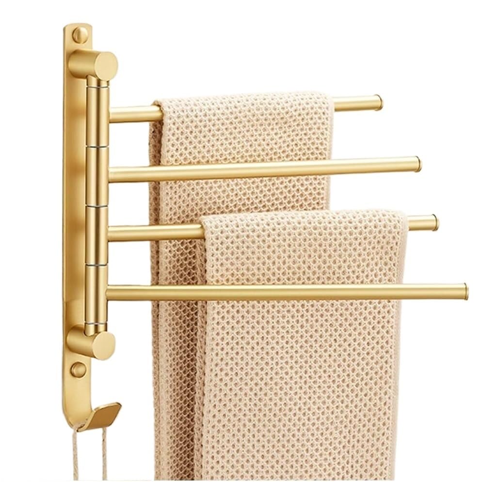 Porte-serviettes pivotant en laiton antique CFWSHJ mural