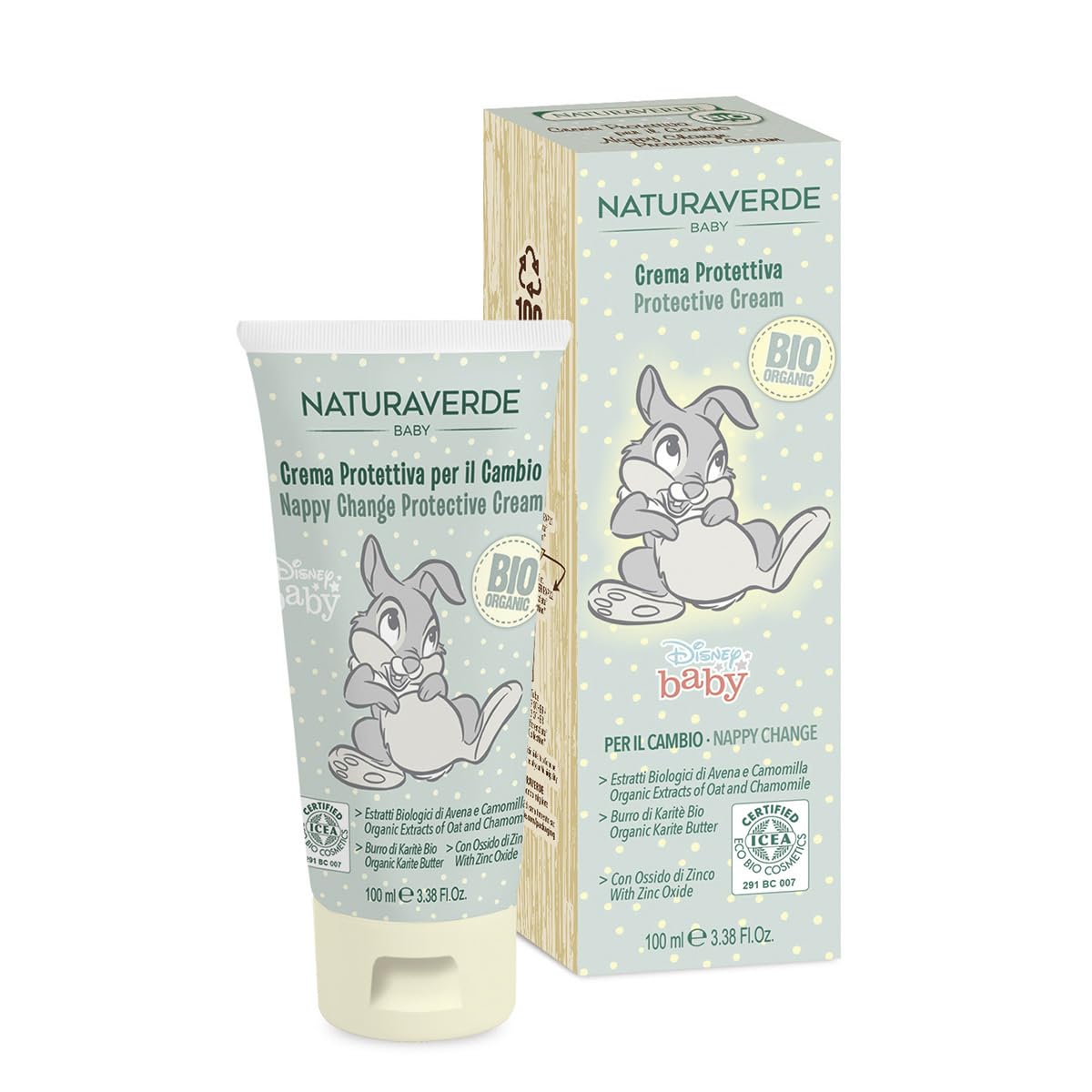 Naturaverde | Baby- BIO- Disney- Crema Protettiva Emolliente, 6x100 ml