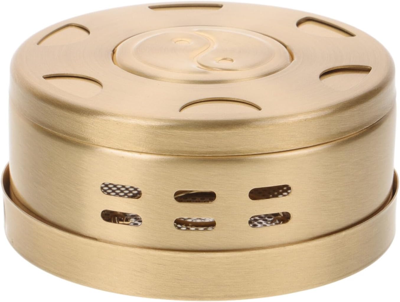 BaluueSmokeless Copper Moxa Box,Purifier Package Moxibustion Tank Moxibustion Treatment Tool Great for Waist Neck Knee Shoulder Back
