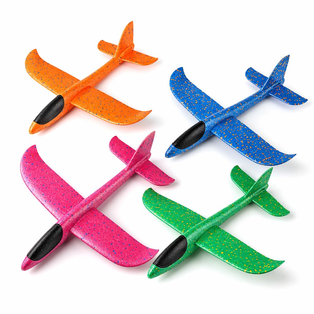 4 Pack Foam Plane, 24cm Foam Glider Planes, Foam Airplanes