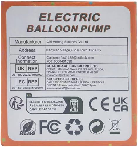 Miniatura 11 de Electric Balloon Pump, Portable 2 Modes Balloon Blower Machine with 14 Balloon Arch Kits, Air Pump for Balloon, Balloon Inflator for Party