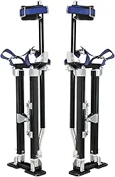 Palafitas de drywall de liga de alumínio de 61 a 101 cm com preto para trabalhar em lugares altos (preto, 61-101 cm)