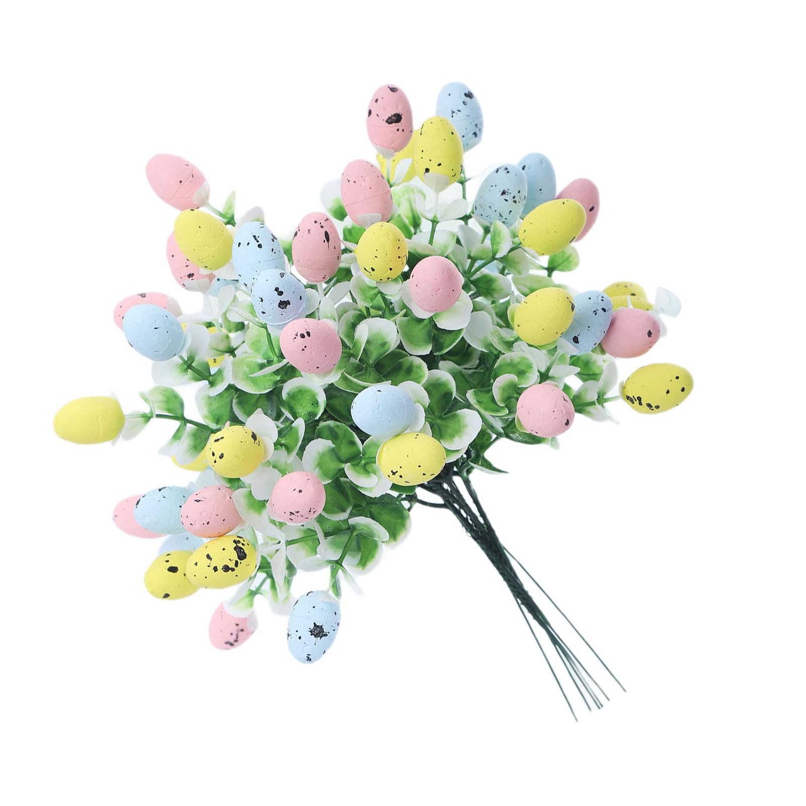 Piceioep 5Pieces Foam Easter Eggs Planter Table Bouquets for Party Decoration Festival Atmospheres Safe Practical Decorating Desktop Decors