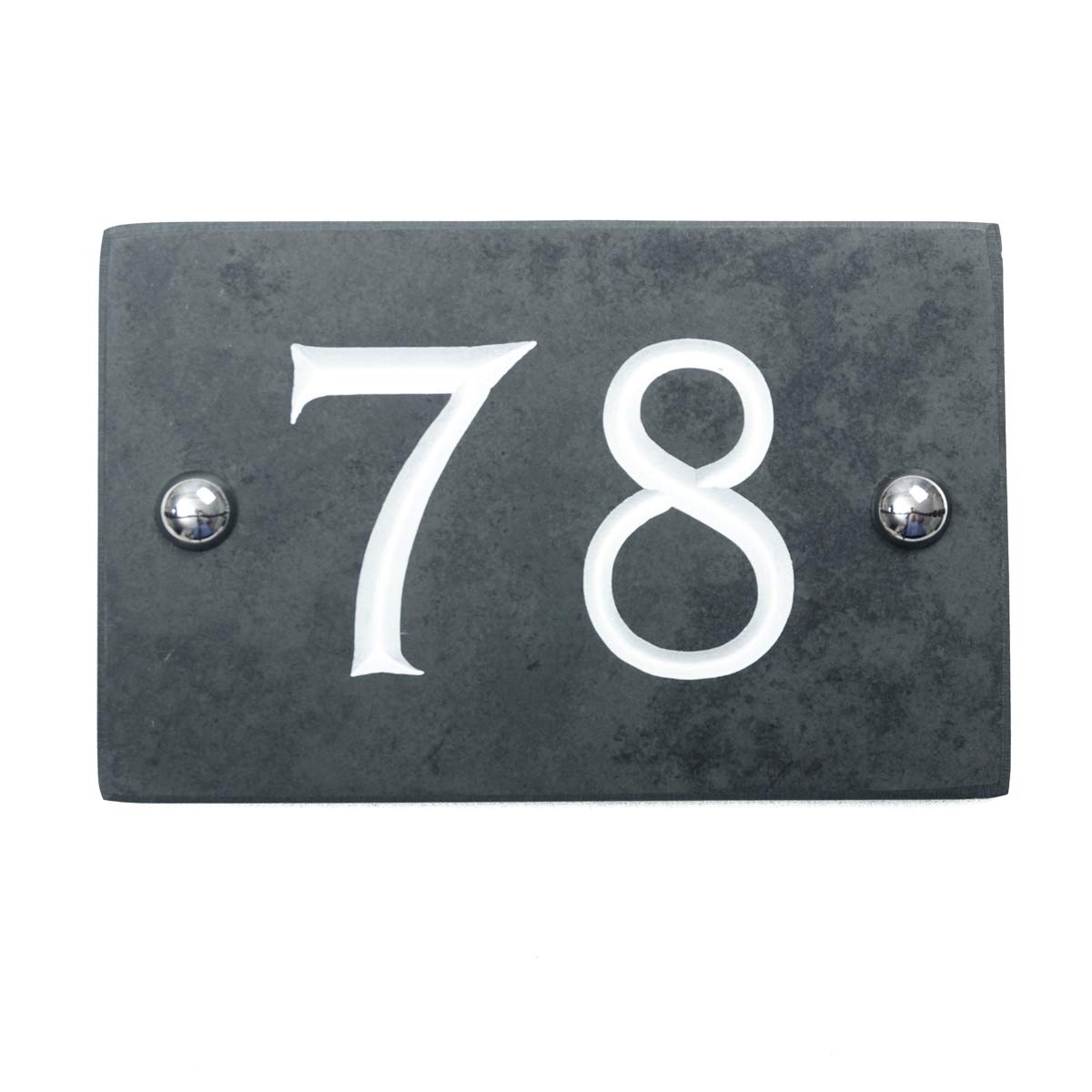 Slate Engraved House Number 78