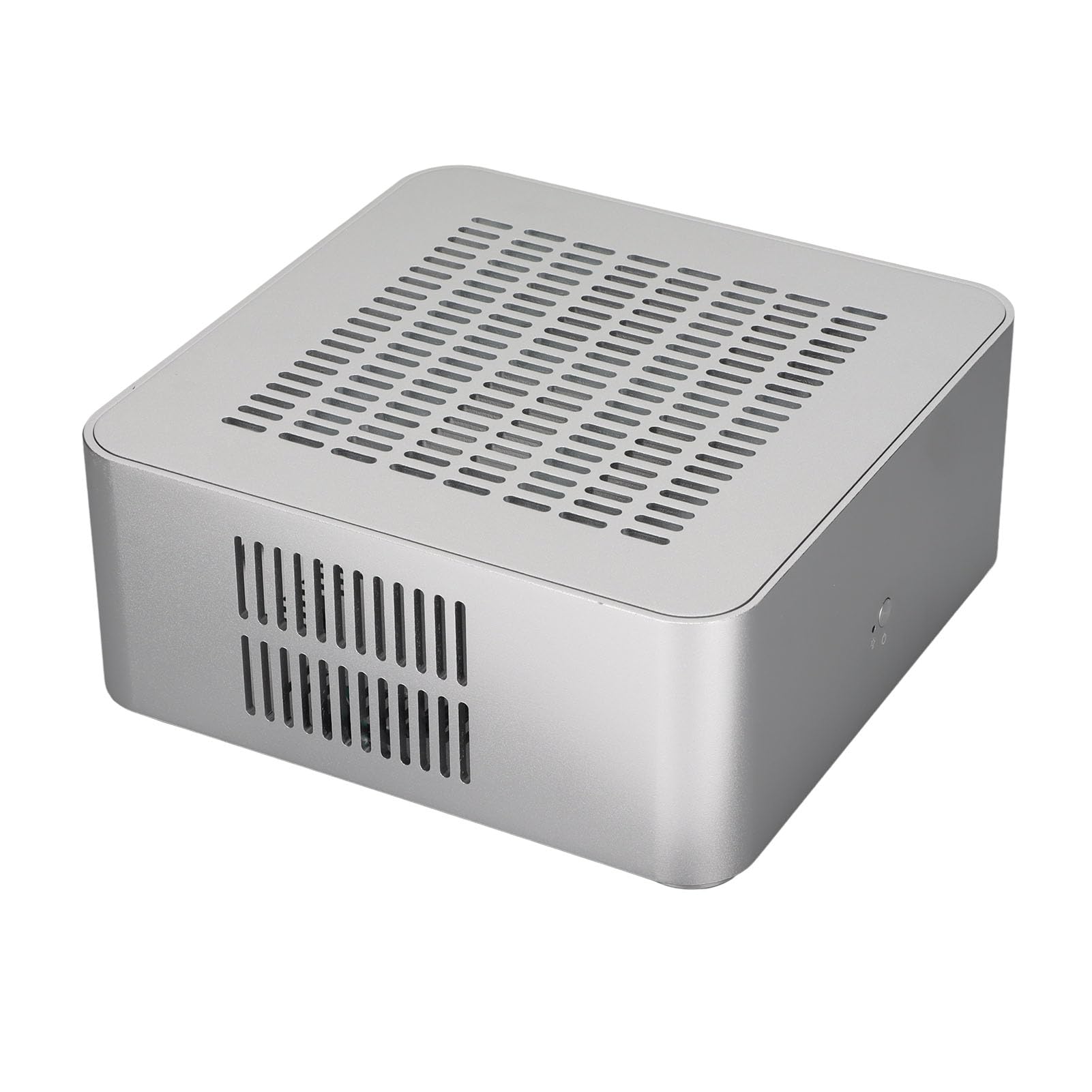 Custodia per Computer Mini ITX con Buona Dissipazione del Calore per Uso Home Video Design Compatto in Lega di Alluminio 197 Mm X 197 Mm