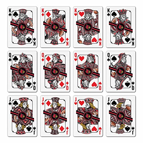 Image of YouTheFan NCAA Officially-Licensed Playing Cards - Original Artwork on All face Cards and Jokers - Team's Official Colors - Quality Linen Texture - Designed in The USA