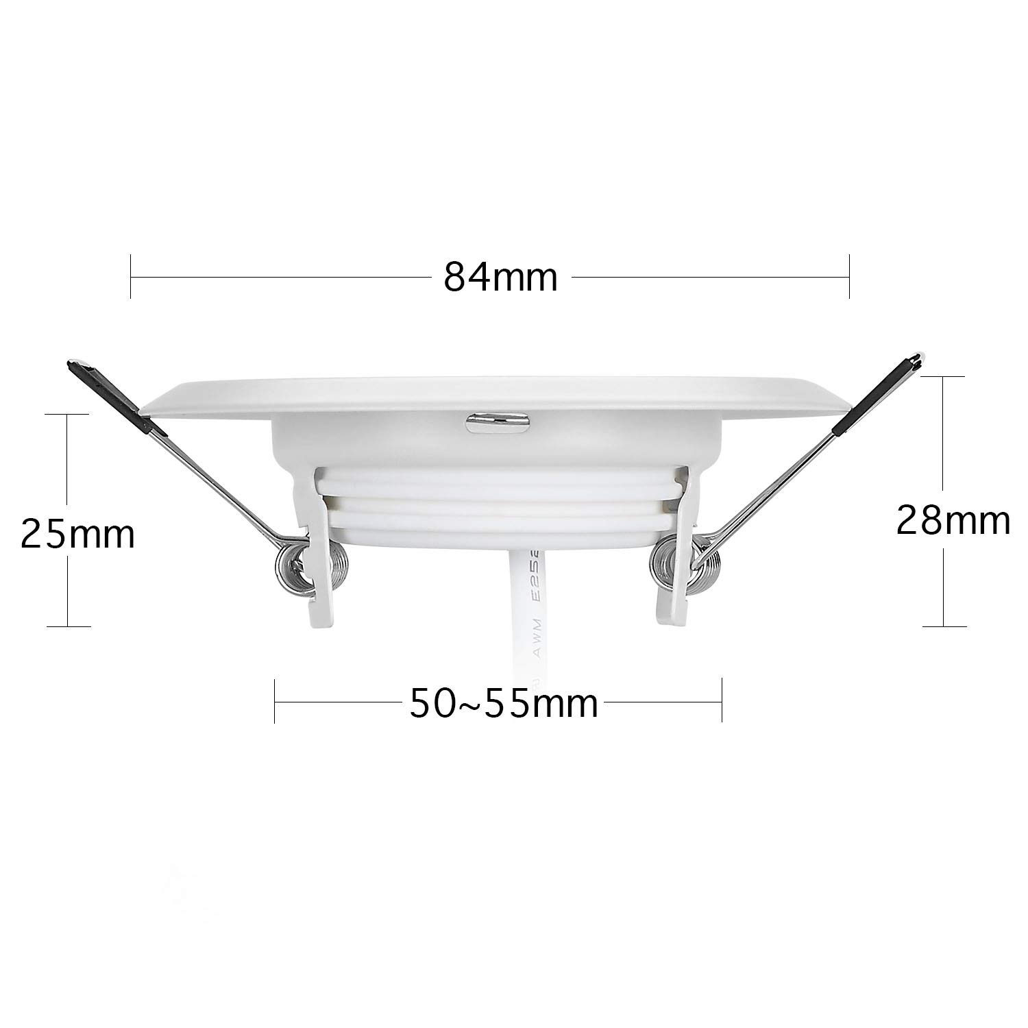 Inbouwspot wit 14,5 cm incl. LED 3-staps dimbaar in kelvin met dimswitch - Stephanie