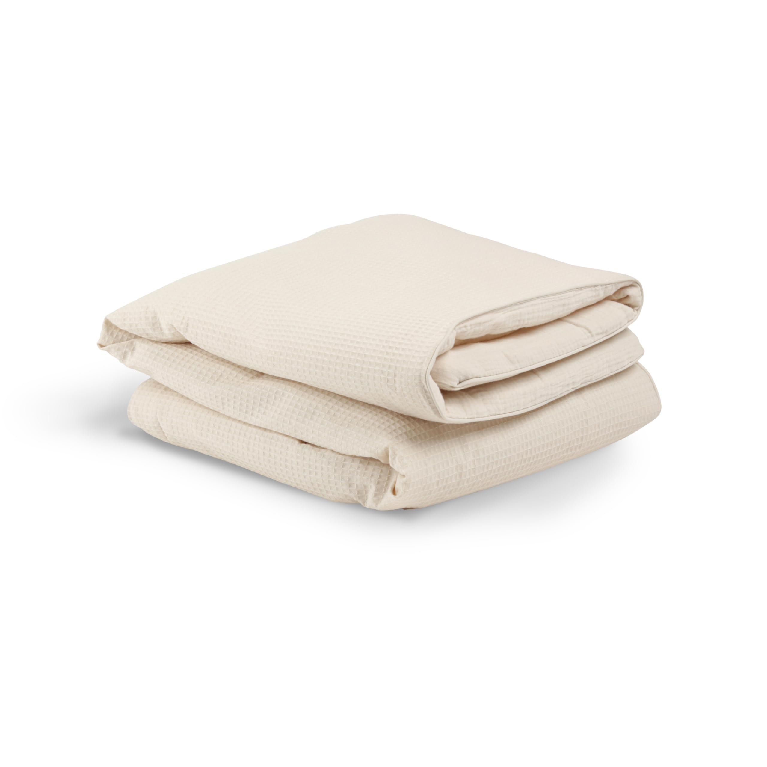 Cot Bed Quilt - Cashmere Waffle