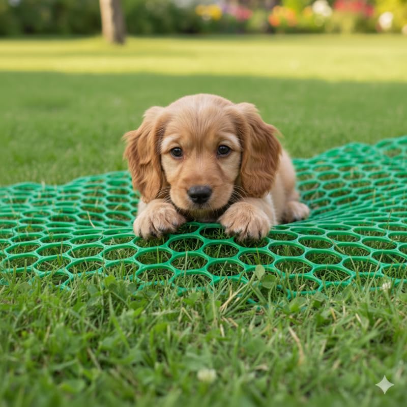 RETELANDIA L'OUTLET DELLE RECINZIONI Rete Salvaprato, Anti Talpa, Impedisce al Cane di Scavare Buche in Giardino, Verde, Multifunzione - 1x5 m