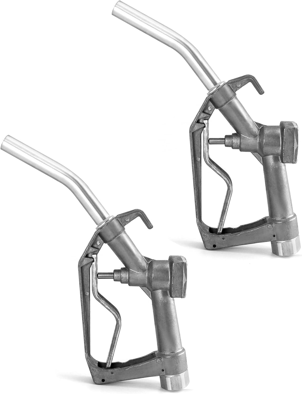 QWORK Fuel Nozzle, 3/4 in. NPT Manual Swivel | For Manual and Electric Fuel Pumps | Gasoline and Diesel | Max Pressure 50 PSI, 2 Pack