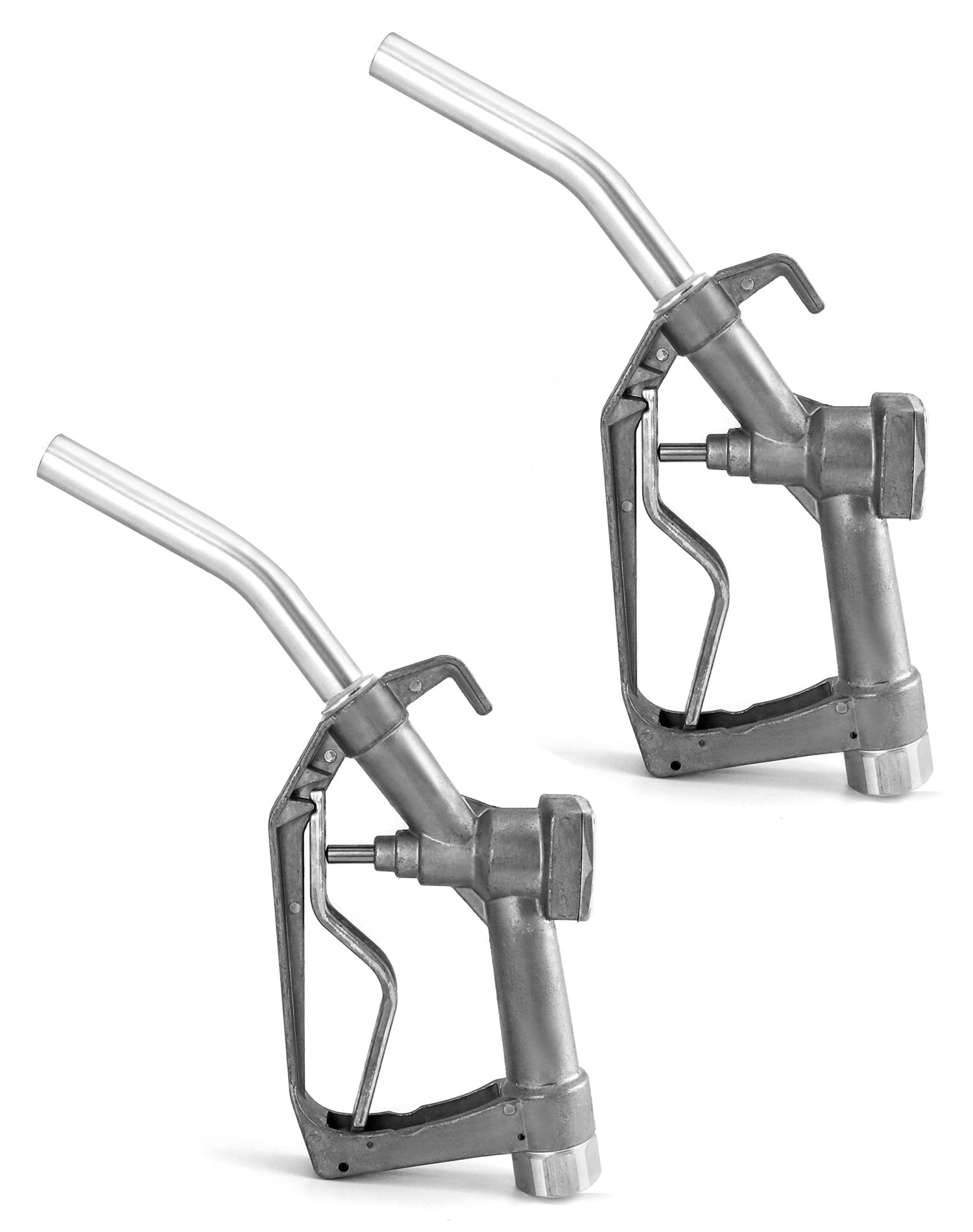 QWORK Fuel Nozzle, 3/4 in. NPT Manual Fuel Nozzle with Swivel | For Manual and Electric Fuel Pumps | Gasoline and Diesel |Max Pressure 50 PSI, 2 Pack